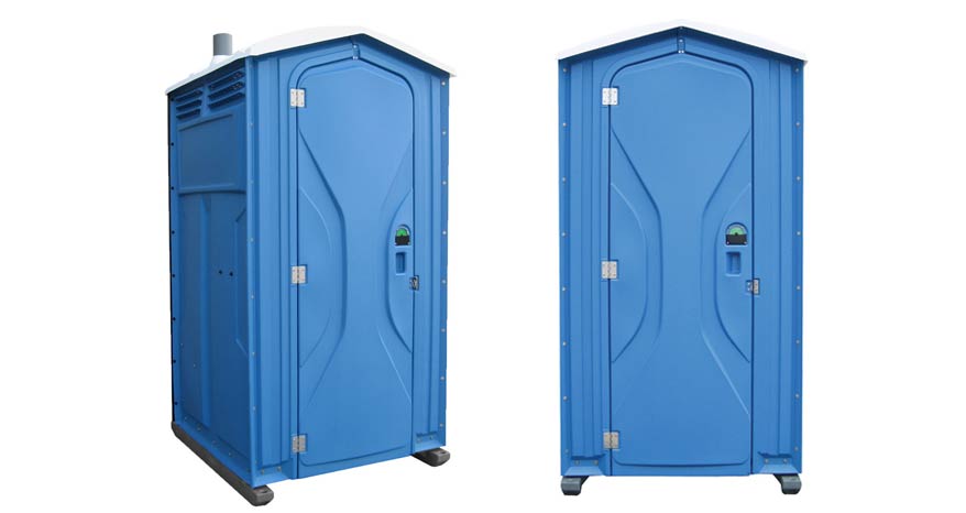 Long-term porta potty units on site in Wenatchee, Washington